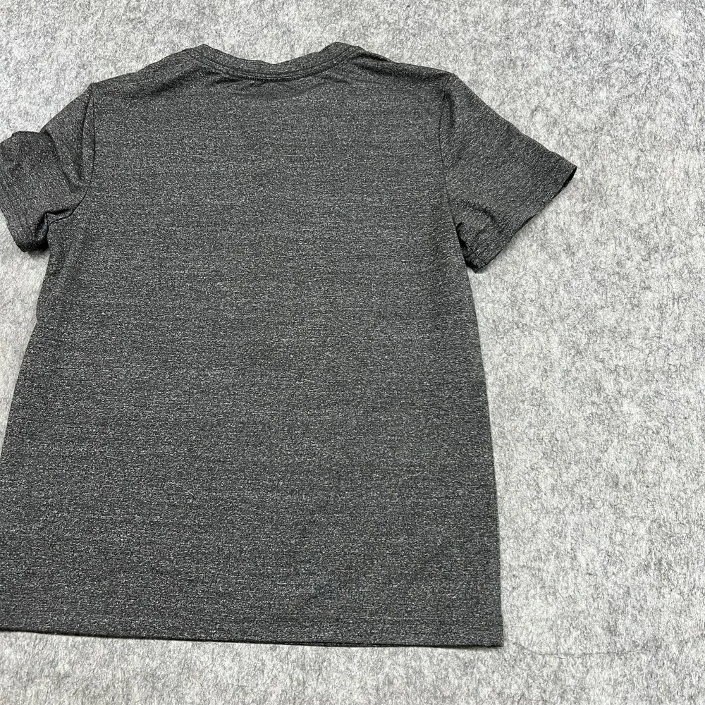 01.‎ ALGO Shirt Boys 8-10 Gray Short Sleeve Crewneck Stretch Athletic Youth